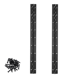 링크메이저 2Pcs 18인치 블랙 하이웨이 중량 스테인리스 스틸 컨티뉴스 앤 피아노 핸스
