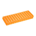 2 Pcs 2 Kind of Tube Rack Polypropylene 60-Well Orange for 0.2ml, 0.5ml, 1.5ml, 2ml