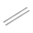 2pcs Linear Motion Rods 10mm x 200mm (0.39 x 7.87 Inches) Case Hardened Chrome Plated Linear Rail Shaft Round Guides for 3D Printer, DIY, CNC