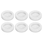 6Pcs Rubber Grommets 1-5/8" (42mm) Drill Hole, 1-3/8" (35mm) ID Double Sided Hole Plugs Ring Gasket for Firewall Cable Wire Protecting, White
