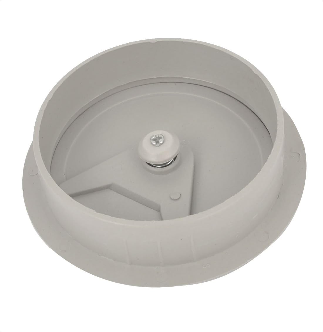 Gri Beyaz Daire 80mm Delik Çapı Masa Bilgisayar Kablo Hattı Kapağı