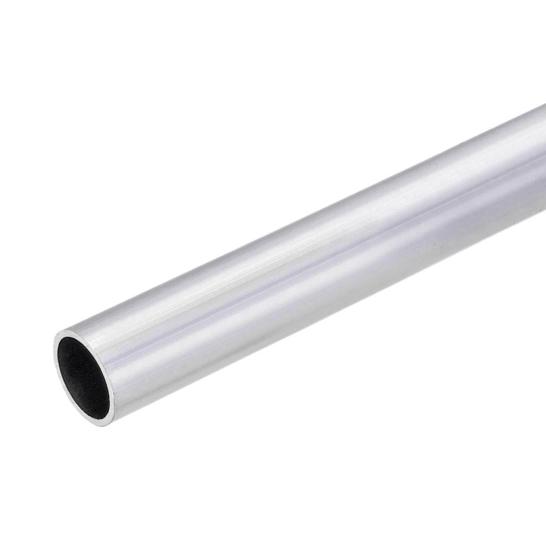 6063 Aluminum Round Tube, 21mm OD 18mm Inner Dia 300mm Length Seamless Straight Tubing
