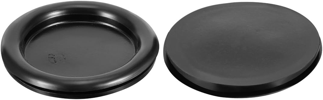 Wire Protector Oil Resistant Armature Rubber Grommets 60mm Mounting Dia 5Pcs Black