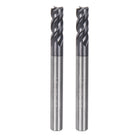 2pcs 5mm Dia 5mm Shank Square Nose End Mill 4 Flutes HRC45 Carbide AlTiN Coated CNC Router Bits Cutter Tools for End Milling CNC Machining