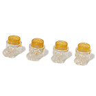 LinkMejor 50 Pcs UY Connector 2 Ports Splice Joints Yellow for 2-Wire