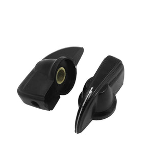 a14061600ux0016 Plastic 6mm Shaft Dia Volume Knob Cap K7-2 for Potentiometer Pot Pack of 2