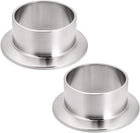 304 Stainless Steel Fitting Long Weld Clamp Ferrule Fits Clamp 54mm x 30mm 2Pcs