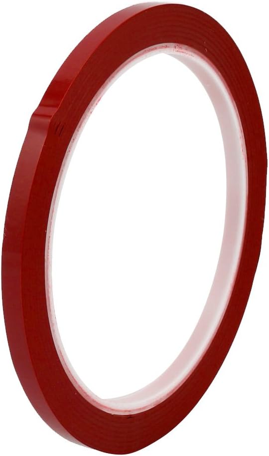 4mm Width 164ft Length Single-side Electrical Insulated Adhesive Tape Red