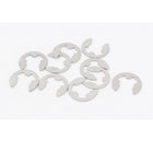 Fastener External Retaining Snap Ring E-Clip Circlip 10mm 10pcs