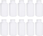 Plastic Lab Chemical Reagent Bottle, 120ml/ 4oz Wide Mouth Sample Sealing Liquid/Solid Storage Bottles, White 10pcs