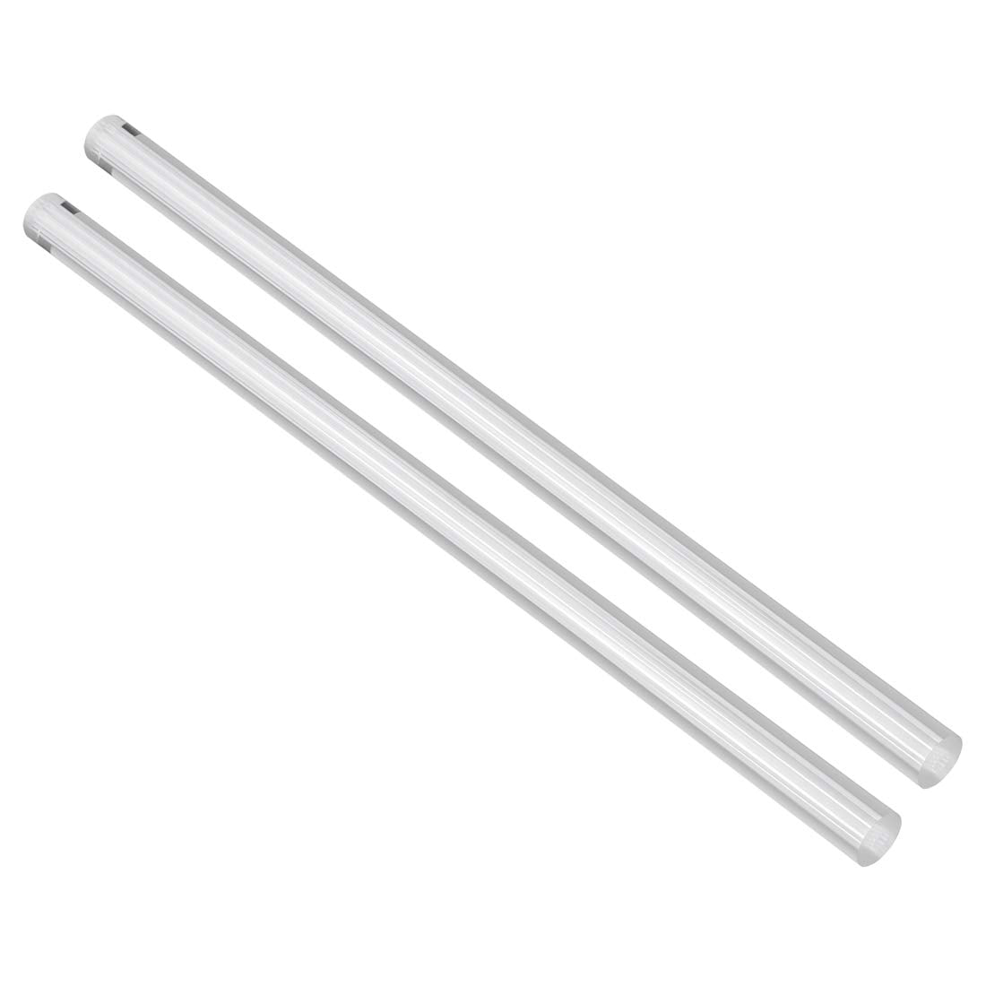Acrylic Round Rod 1/2" Diameter 10" Length Straight Light White Line Clear Solid Plastic PMMA Bar Stick Acrylic Dowel Rods for DIY Crafts Lighting Fixture Handicraft 2Pack