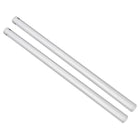 Acrylic Round Rod 1/2" Diameter 10" Length Straight Light White Line Clear Solid Plastic PMMA Bar Stick Acrylic Dowel Rods for DIY Crafts Lighting Fixture Handicraft 2Pack