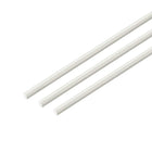 Plastic Round Rod,1/8 inch Dia 20 inch Length,White FRP Fiberglass Round Rod Engineering Plastic Bar 3pcs