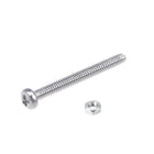 M1.6x16mm Pan Phillips Cross Head Screws 100pcs and M1.6 Hexagon Hex Nut 304 Stainless Steel 25pcs