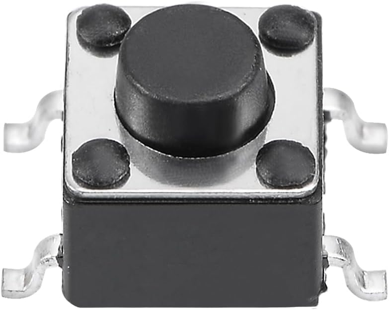 6x6x5mm Momentary Panel PCB Surface Mounted Devices SMT Mount 4 Pins Push Button SPST Tactile Tact Switch 5PCS
