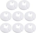16mm Pipe Cover Decoration PP Plastic Water Pipe Escutcheon White 8pcs
