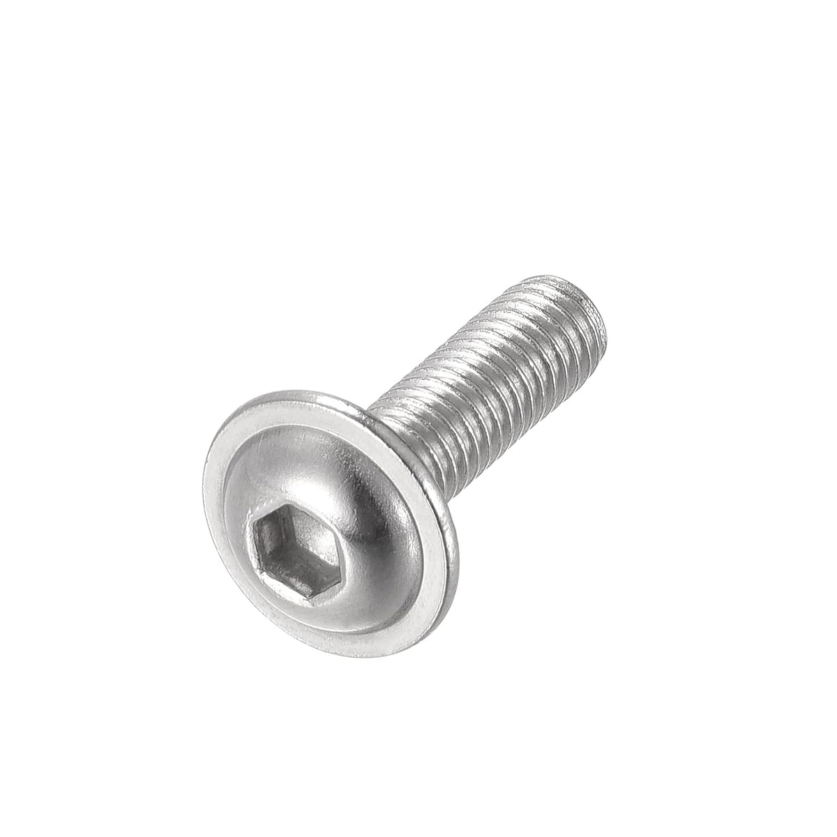 Chiavi a testa flangata, vite a socket, vite a sezione sferica M6*25mm, bulloni in acciaio inossidabile 304, vite meccaniche completamente filettate 20 pezzi