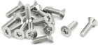 M4x14mm 316 Stainless Steel Fully Thread Flat Head Torx Screws Fasteners 15pcs