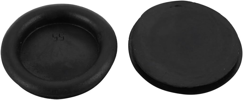 2Pcs 55mm Drill Hole Diameter Electrical Rubber Wire Protection Grommet Gasket