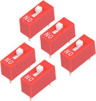 5 Pcs Pink DIP Switch 1Positions for Circuit Breadboards PCB