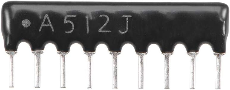5.1K Ohm Resistor Network 1/8W SIP-9 Array 2.54mm Bussed Type 5% Tolerance 10pcs