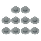 10pcs Hole Plugs 3/16 Inch (6mm) Button Plugs, Grey, Silicone, Waterproof, Dustproof