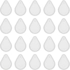 LinkMejor 20 Pcs Teardrop Resin Moulds, Silicone Epoxy Mould Kit with Hole for Pendant Keychains Ornament Jewelry Resin Art Crafts Making DIY Crafts, Pink
