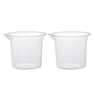 2pcs Measuring Cup Labs PP Graduated Beakers 25ml
