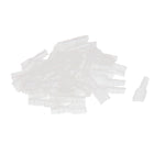 6.3 mm PVC Female Spade Connector Terminal Sleeve, Clear, 50 Pieces