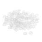 Nylon Flat Washers M4 17mm OD 4mm ID 1mm Thickness Sealing Gasket for Faucet Pipe Water Hose, Clear, Pack of 200