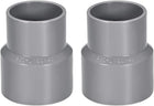 PVC DWV Reducing Coupling Schedule 40 Gray 40mm x 50mm Socket 2Pcs
