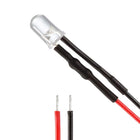 10Pcs 5mm Pre Wired LED, Red DC9-12V Clear Lens, Light Emitting Diodes