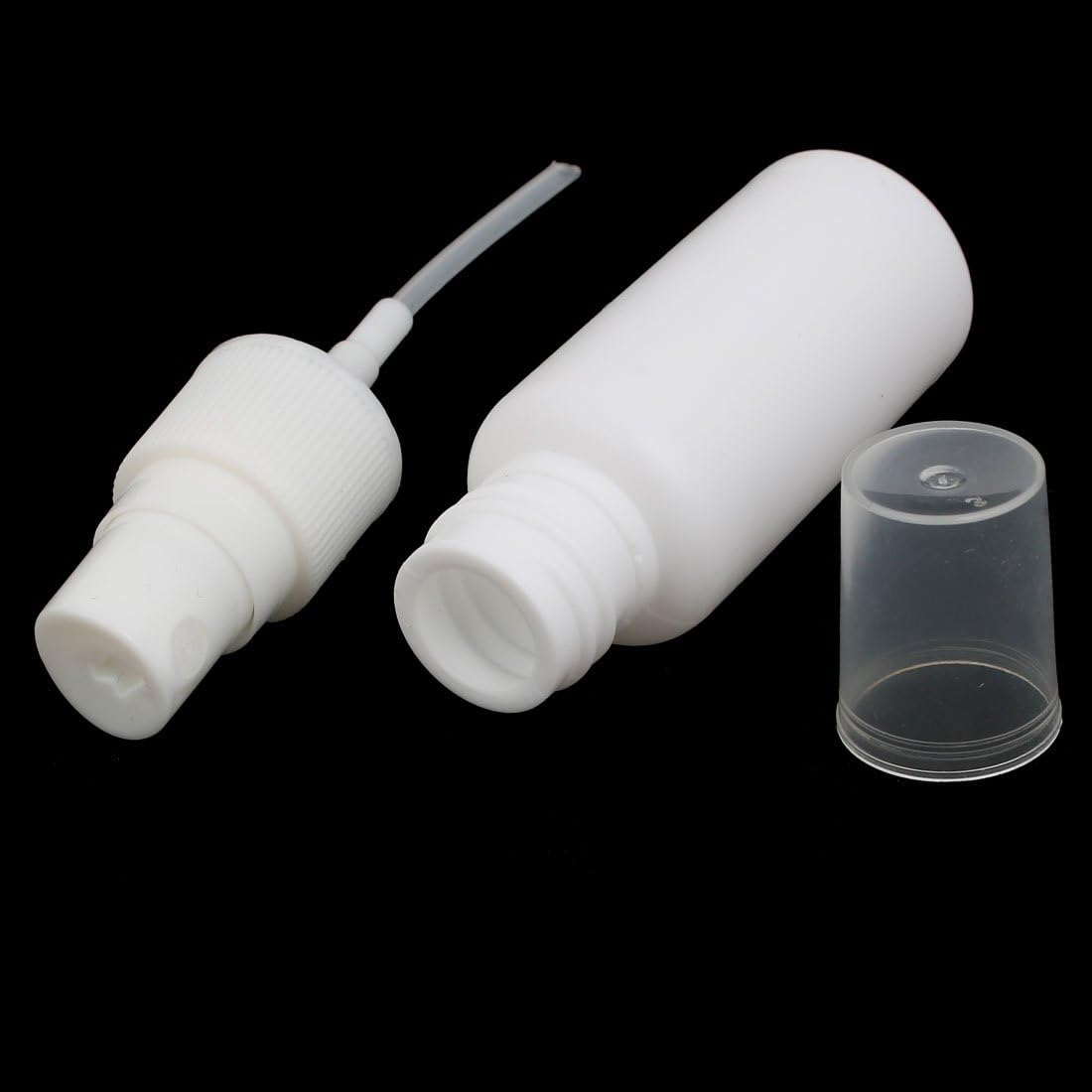 20ml PE-plast cylinderformad dimmigssprayflaska vit 2st