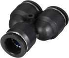 Plastic Connect Splitter Push To Tube Fittings 16 mm or 5/8" OD Push Lock 4pcs