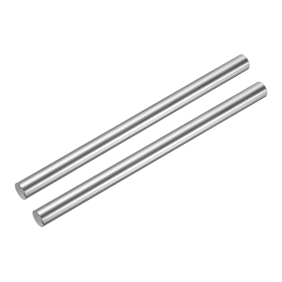 2pcs Linear Motion Rod Shaft Guide 10mm x 100mm (0.394" x 3.94") Case Hardened Steel Chrome Plated, Metric Linear Rail Rod for 3D Printer, CNC Machine