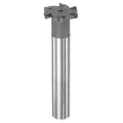 T-Slot Milling Cutters, 4mm Depth 30mm Cutting Dia 16mm Shank Tungsten Carbide Tip 6 Flutes T Slot End Mill for Stainless Steel Copper Aluminum