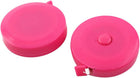 LinkMejor Plastic Cover Press Button Retractable Measure Tape Tool 150cm 5Ft Long 2pcs Pink