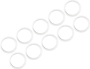 Purse Handles, 4.8" Dia 10Pcs Plastic Round Handbag Handle Replacement Accessories for Purse Making DIY Handmade Beach Bag Straw Bag, Clear