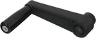 12x126mm (Dia x L) Revolving Handwheel Machine Handle, Universal Lathe Crank Grip Replacement for Industry Lathe Milling Grinding Machine, Black (Square Hole)