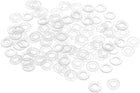 Nylon Flat Washers M4 8.5mm OD 4mm ID 1mm Thickness Sealing Gasket for Faucet Pipe Water Hose, Clear, Pack of 300