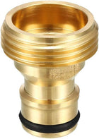 Brass Garden Hose 3/4 PT Male Threaded Connector, Adapter