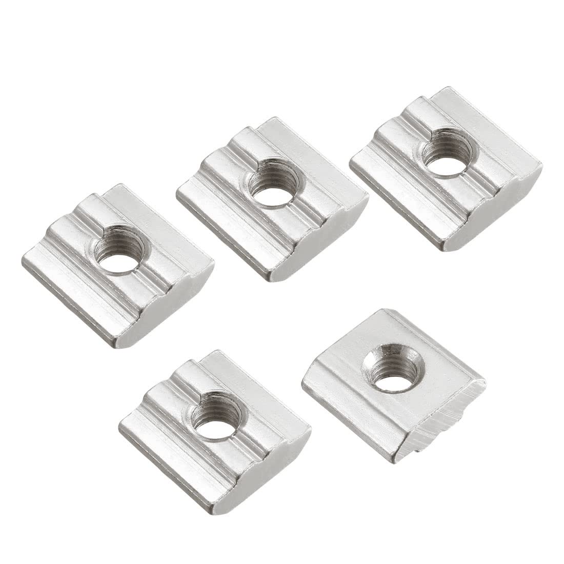 Slide in T-Nut, M6 Threaded for 3030 Series Aluminum Extrusions Profile, Pack of 20