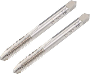Machine Tap 1/4-20 BSW Thread H2 High Speed Steel Screw Thread Taps Threading Tapping Tool 2pcs