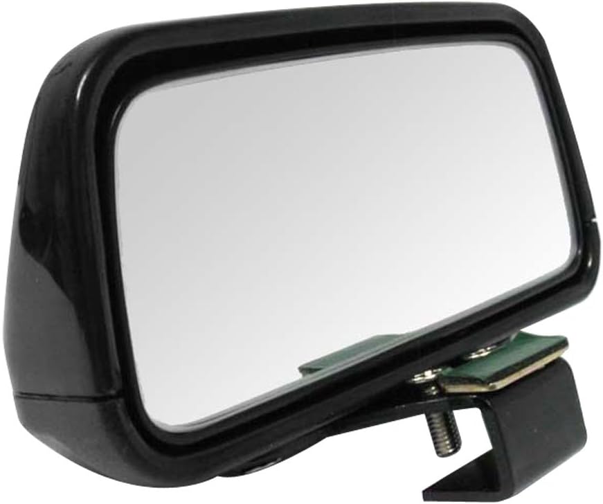 Black Rectangle Adjustable Car Vehicle Wide Angle Rear View Blind Spot Mirror
