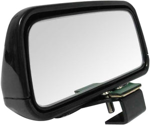 Black Rectangle Adjustable Car Vehicle Wide Angle Rear View Blind Spot Mirror