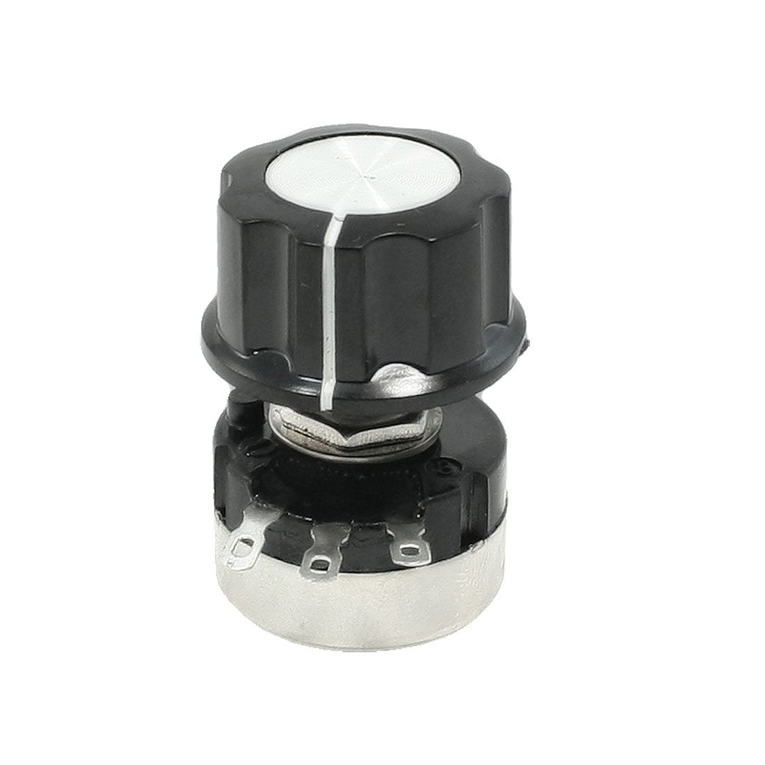 RV24YN20S Single Turn Carbon Film Rotary Taper Potentiometer with Knob, 10K Ohm