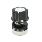 RV24YN20S Single Turn Carbon Film Rotary Taper Potentiometer with Knob, 10K Ohm