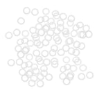 Silicone O-Rings, 12mm OD 8mm ID 2mm Width VMQ Seal Gasket for Compressor Valves Pipe Repair, White, Pack of 50
