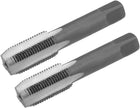 Metric Hand Tap M14 Thread 1 Pitch 4 Straight Flutes H2 Alloy Tool Steel Bottom & Taper Screw Tap Set Tapping Tools for Repairing 1 Pair