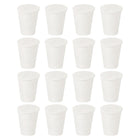 32Pcs Solid Rubber Stoppers, White 000# Tapered Lab Plugs Lab Seal Tube Stopper Plug for Industry and Laboratories, 13x8x17mm